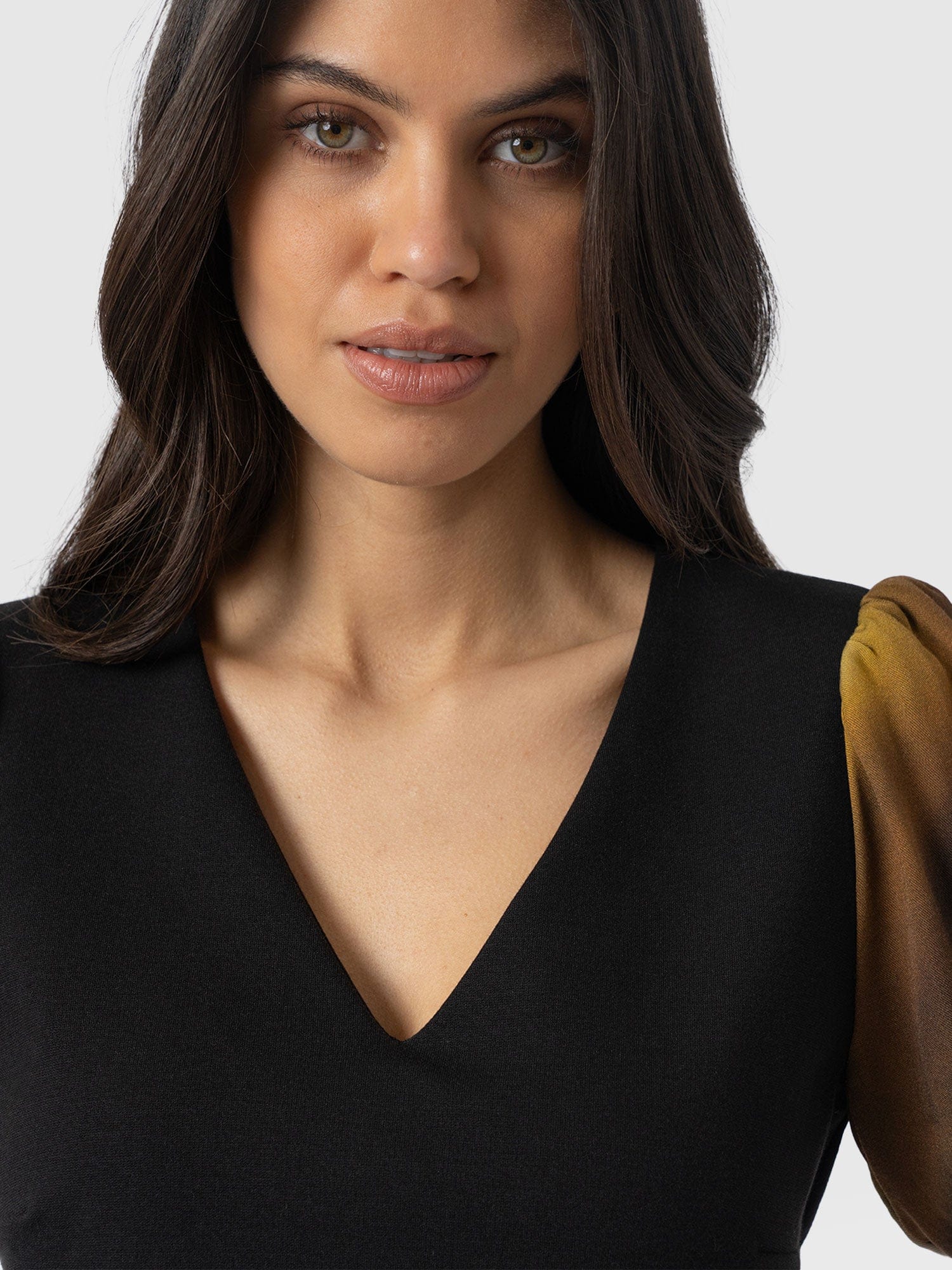 Tori Puff Sleeve Top - Yellow Gradient - Women's T-shirts | Saint + Sofia® USA